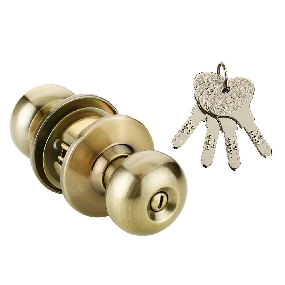 IPSA High Security SS202 Antique Cylindrical Lock with Ultra Computer Key Backset 60 mm